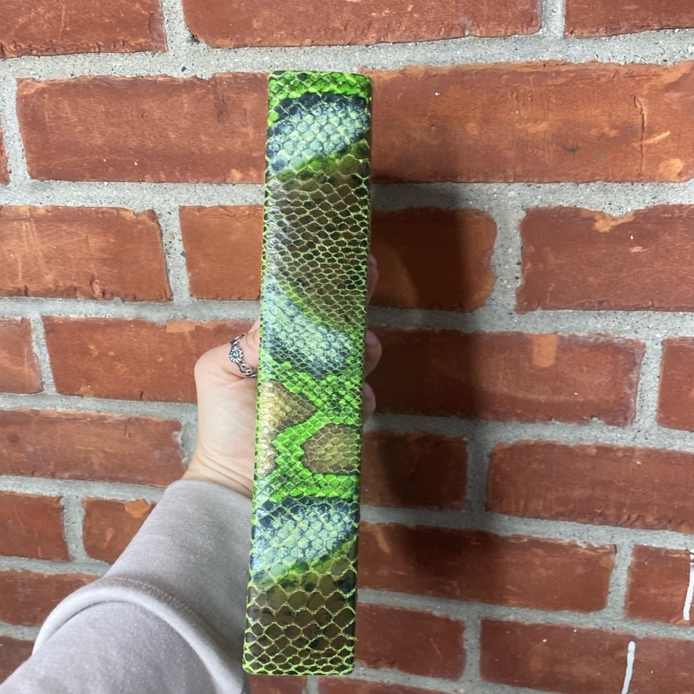Vintage 90's green snake skin bag - Picture 10 of 12